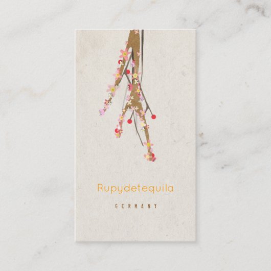 ツリーホワイト名刺 名刺 (正面)