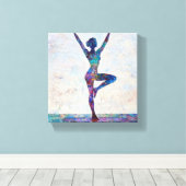 ツリーポーズキャンバス印刷 キャンバスプリント (インサイチュ (ウッドフロア))