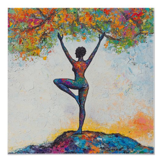 ツリーポーズポスター ポスター (正面)