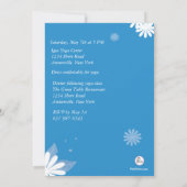 ツリーポーズヨガパーティー招待状 招待状 (裏面)