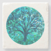 ツリーメダリオン ストーンコースター (正面)