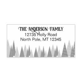 ツリーモダンアドレス ラバースタンプ