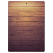 ツリーモダンエレガントヴィンテージウッドヨガインストラクター クリップボード (裏面)