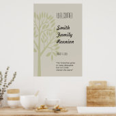 ツリーモダンファミリ懇親会ウェルカムサイン ポスター (キッチン)