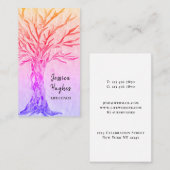 ツリーモダンライフコーチビカラフルジカード 名刺 (正面/裏面)