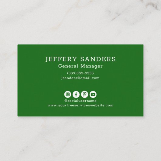 ツリーモダンロゴツリーサービス 名刺 (裏面)