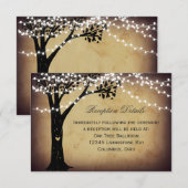 ツリーライト ラスティック ウェディング レセプション カード (正面/裏面)