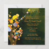 ツリーライト ラブツリー 50周年 結婚記念日 招待状 (裏面)