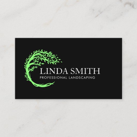 ツリーライフコーチセラピストローン気に造園 名刺 (正面)
