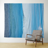 ツリーラインの上//青い森と空 タペストリー (インサイチュ(横))