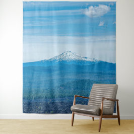 ツリーラインの上//青い森と空 タペストリー