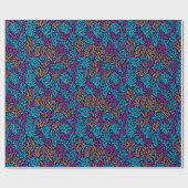 ツリーラインパターンの折り返し紙 ラッピングペーパー (フラット)