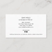 ツリーランドスキャパー造園エンブレムブラック 名刺 (裏面)