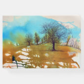 ツリーランドスケープウォーターカラーアートバケーションレンタル ゲストブック (裏面)