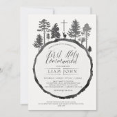 ツリーリングや輪とディアコニオン招待状 招待状 (正面)