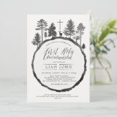 ツリーリングや輪とディアコニオン招待状 招待状 (スタンド正面)