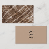 ツリーリングや輪木目テクスチャ 名刺 (正面/裏面)