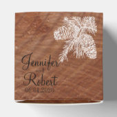 ツリーリングや輪素朴国の結婚式特典ボックス フェイバーボックス (上部)