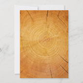 ツリーリングや輪結婚式招待状 招待状 (裏面)