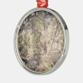 ツリーレイヤデジタルアート メタルオーナメント (左)