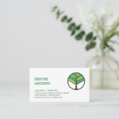 ツリーロゴ |造園 |ツリーのトリミング 名刺 (スタンド正面)