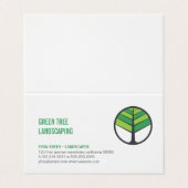 ツリーロゴ |造園 |ツリーのトリミング 名刺 (外部フラット)