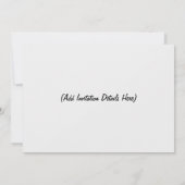 ツリーロビンズマルチユース招待状 招待状 (裏面)