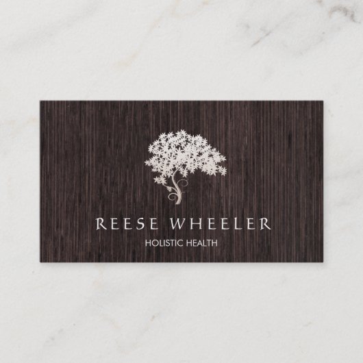 ツリーロホリスティックゴ健康とウェルネスウッド自然 名刺 (正面)