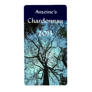 ツリーワインラベルを上へ ラベル