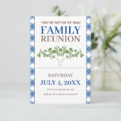 ツリー一家の再会 保存日付 招待状 (スタンド正面)