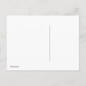 ツリー上のミュージックノートオーナメント シーズンポストカード (裏面)