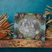 ツリー上の赤りんご写真を追加 フォトプラーク (側面)