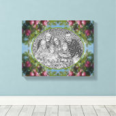 ツリー上の赤りんご自分の写真を作成 キャンバスプリント (インサイチュ (ウッドフロア))