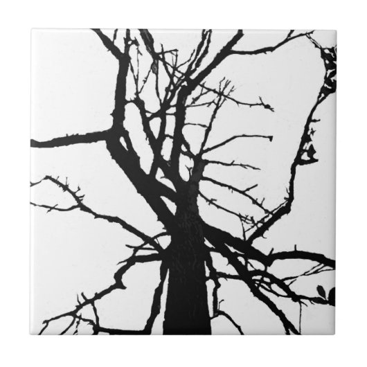 ツリー上部の抽象芸術タイル タイル (正面)