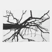 ツリー上部抽象芸術タオル キッチンタオル (横)