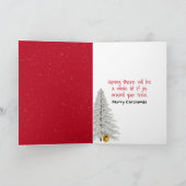 ツリー付きクリスマスゴールデンレトリバー シーズンカード (内部)