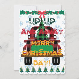 ツリー付きクリスマストラック シーズンカード