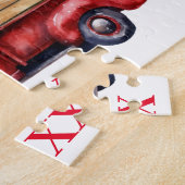 ツリー付きクリスマストラック ジグソーパズル (側面)