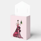 ツリー付きクリスマスファッションイラストレーション フェイバーボックス (オープン)