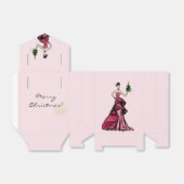 ツリー付きクリスマスファッションイラストレーション フェイバーボックス (折り畳みなし)