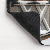 ツリー付きクリスマスホース納屋 マウスパッド (コーナー)