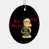 ツリー付きサンタクリスマスコーチオーナメント セラミックオーナメント (右)