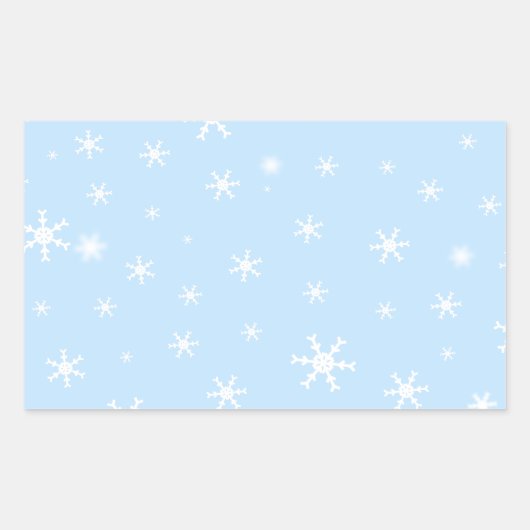 ツリー付きサンタ 長方形シール (正面)