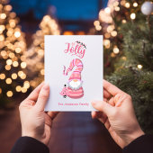 ツリー付きピンクのクリスマス格言 すてき シーズンカード