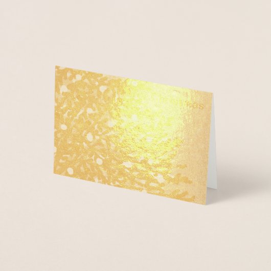 ツリー付きホイルのクリスマスカードデザイン 箔カード (正面)