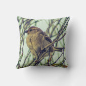 ツリー内のスパロー クッション (裏面)