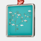 ツリー内のハトオーナメント メタルオーナメント (左)