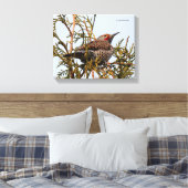 ツリー内の赤いシャフトの北フリッカ キャンバスプリント (インサイチュ (寝室))