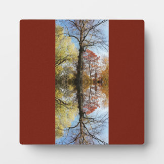 ツリー写真のミラー フォトプラーク