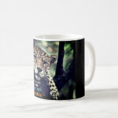 ツリー写真の怠惰なジャガー コーヒーマグカップ (正面右)